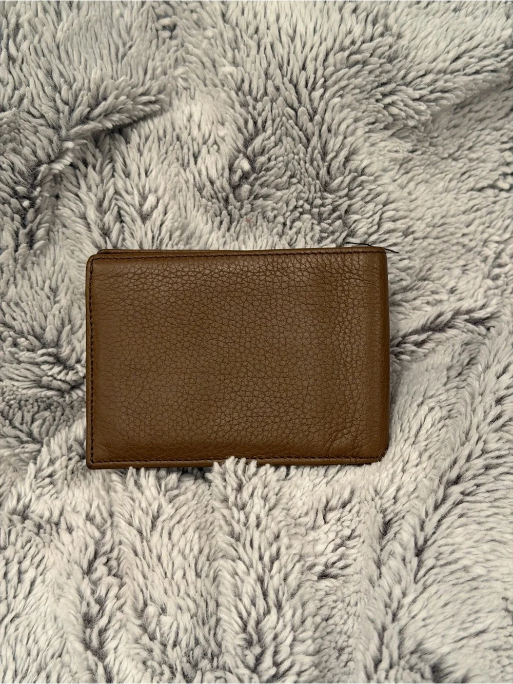 Gucci Brown Pebbled Leather Bifold Wallet